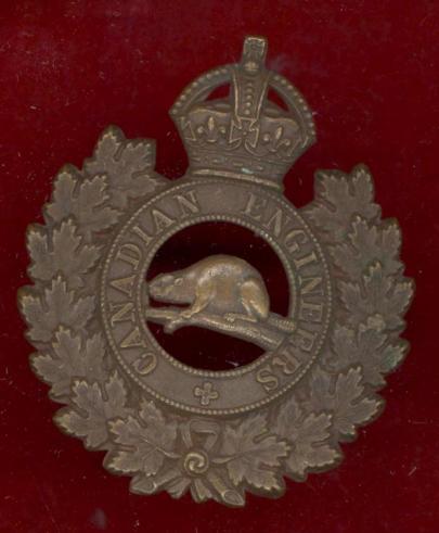 WW1 Canadian Engineers Officer's cap badge