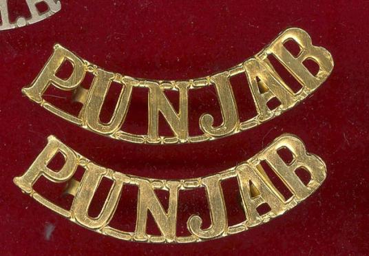Indian Punjab Regiment staybright shoulder titles