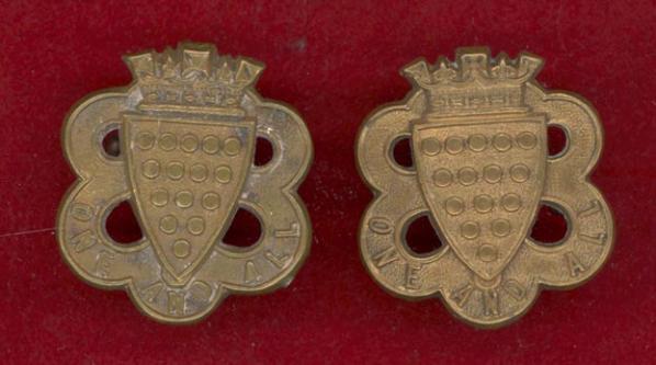 Duke of Cornwalls Light Infantry Victorian OR's collar badges