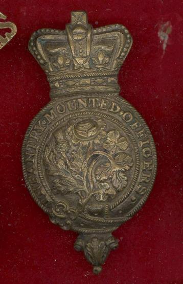 Victorian Boer War Infantry Mounted Officers horse martingale badge