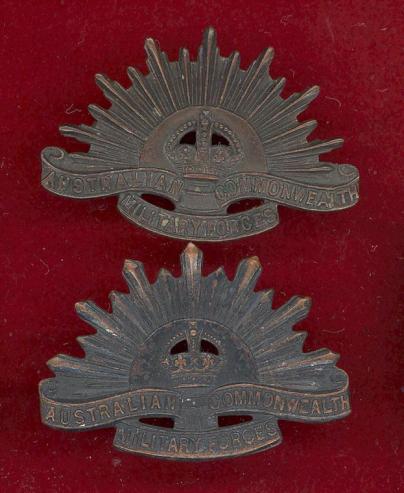 Australian Commonwealth Military Force's collar badges