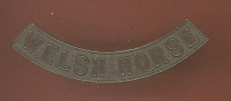 The Welsh Horse Yeomanry WW1 shoulder title