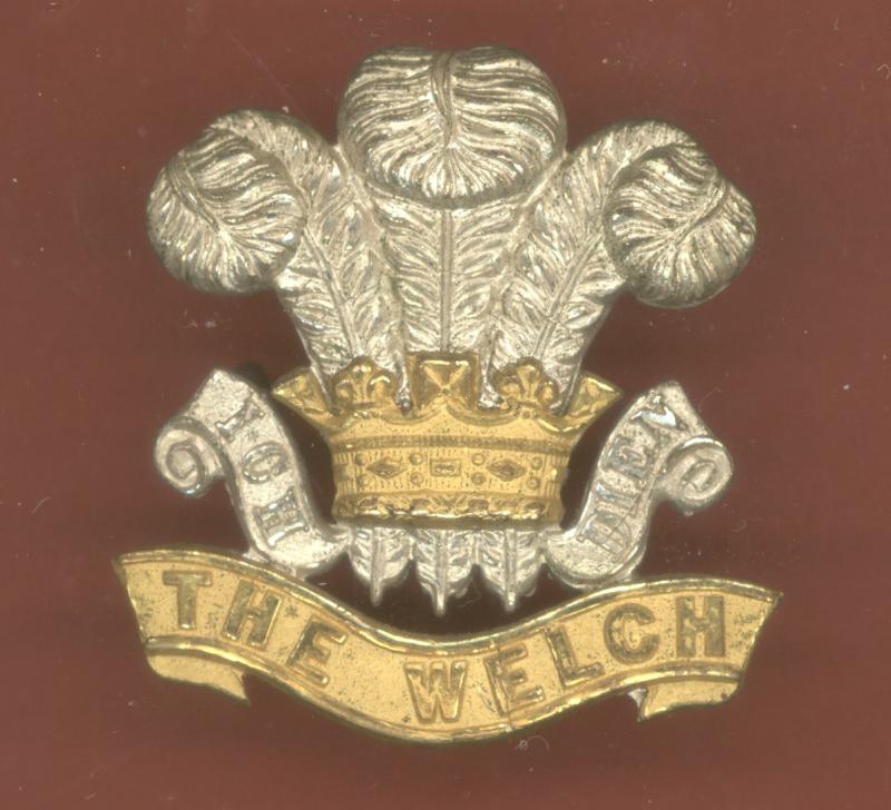 The Welch Regiment WW2 Officer's cap badge