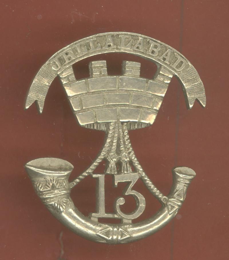 13th (Somersetshire) Regiment of Foot Victorian pagri badge
