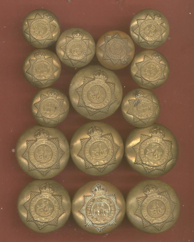 1st King's Dragoon Guards buttons