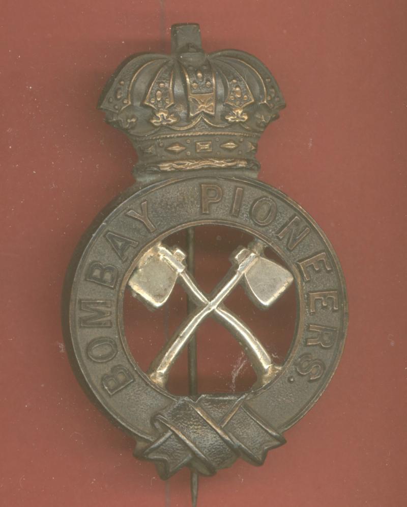 Indian Army. Bombay Pioneers Victorian Officer's pagri badge.