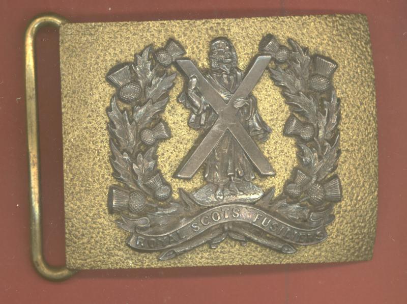 Royal Scots Fusiliers Officer's waist belt clasp