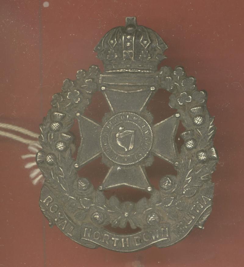 Irish Royal North Down Militia Victorian OR's glengarry badge