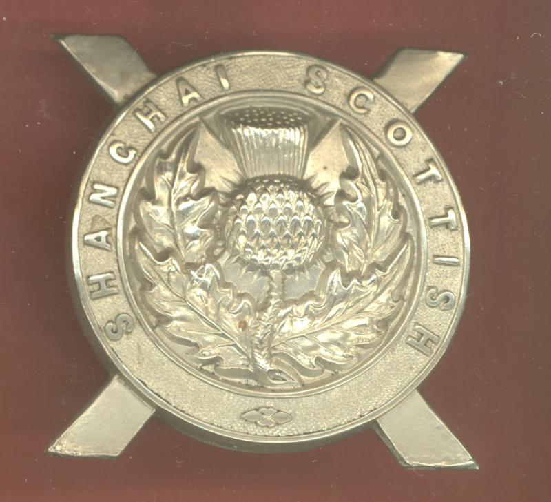 Chinese Shanghai Volunteers Corps Scottish Company glengarry  badge