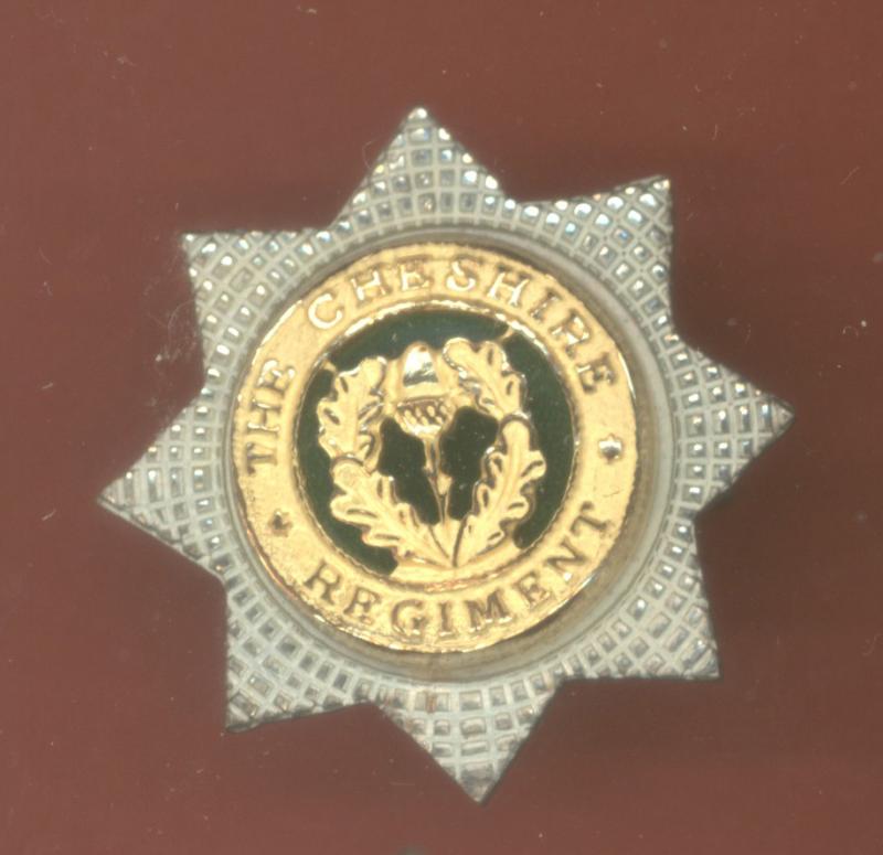 The Cheshire Regiment. Officers Field Service cap / beret badge