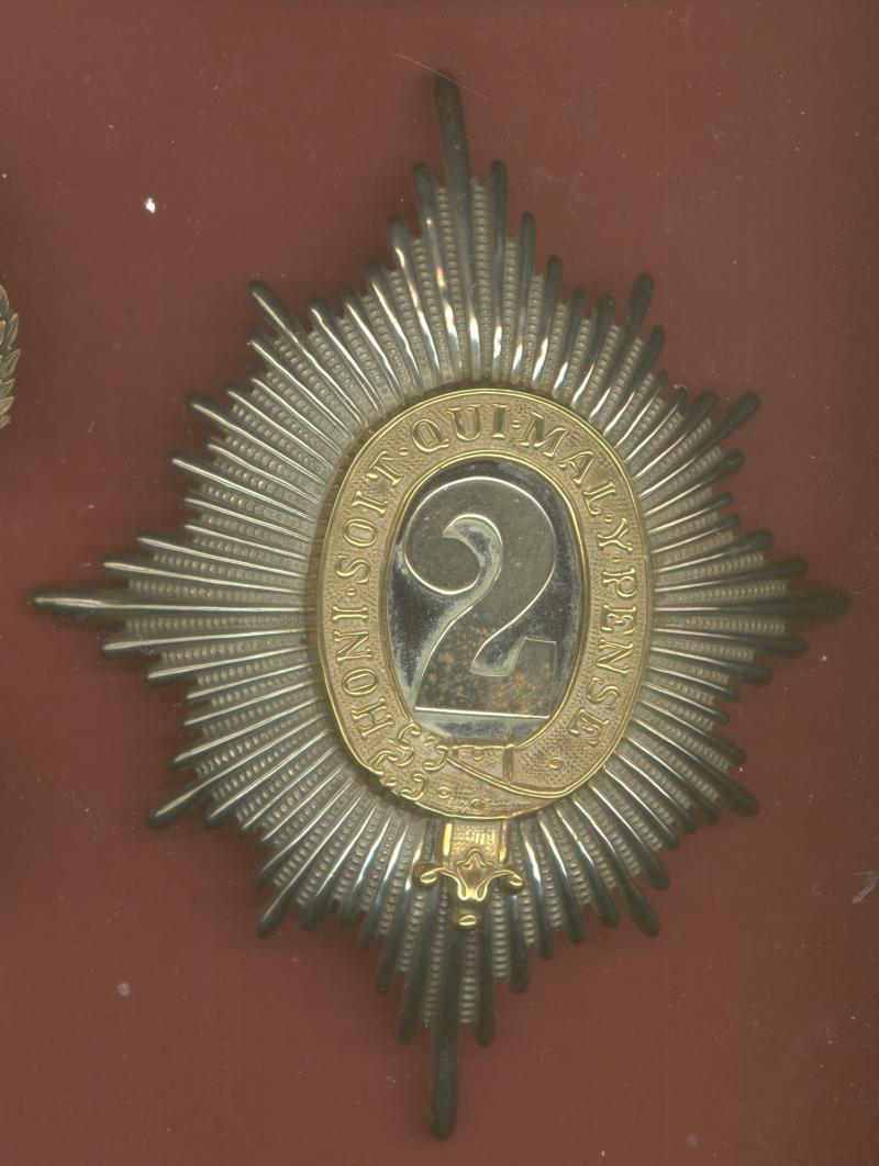 2nd Dragoon Guards Queen's Bays Victorian OR’s helmet plate