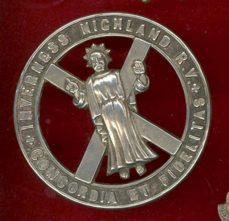 Scottish Inverness Highland Rifle Volunteers Victorian OR's glengarry badge