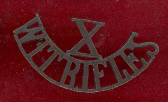 South African X WIT RIFLES Witwatersrand Rifles shoulder title