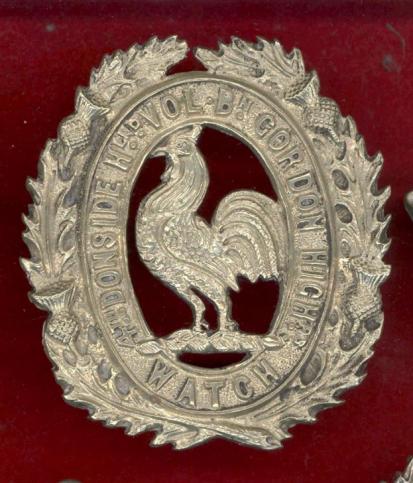 Scottish 4th Donside Highland VB Gordon Hldrs Victorian OR's glengarry badge