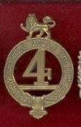Scottish 4th Lanarkshire Rifle Volunteers Victorian glengarry badge 
