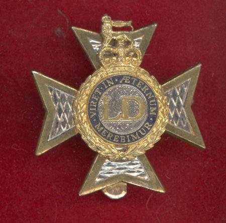 The Light Dragoons  dress cap badge
