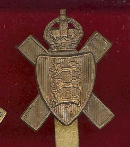 Royal Militia Island of Jersey OR's cap badge
