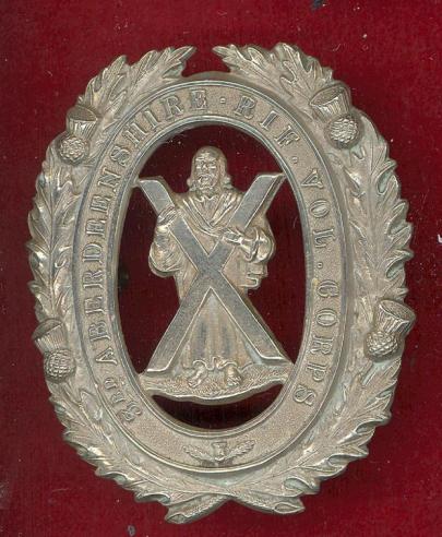 Scottish 3rd Aberdeenshire R.V.C. Victorian OR's glengarry badge