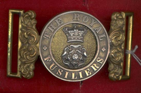 Royal Fusiliers (City of London) Regiment Victorian Officer's waist belt clasp circa 1881-1901