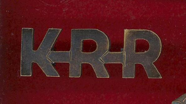 K-R-R King's Royal Rifle Corps shoulder title