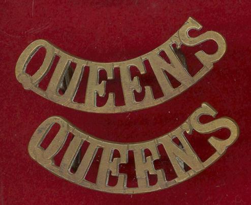 Queen's Royal West Surrey Regt. shoulder titles
