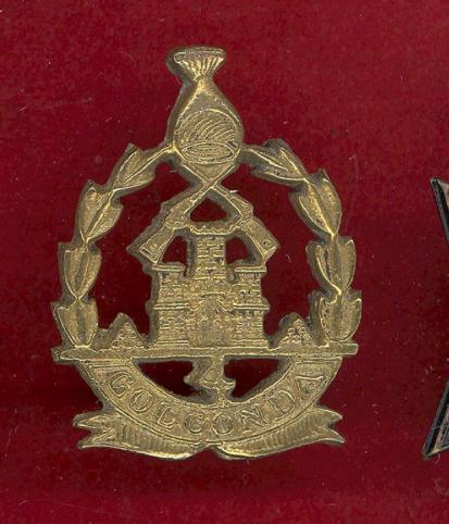 Indian Army 4th Golconda Infantry head-dress badge