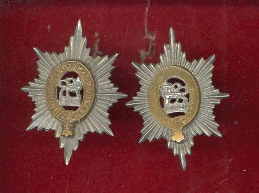 Worcestershire Regiment OR's collar badges