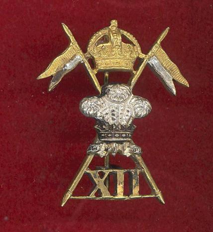 12th Royal Lancers sweetheart brooch