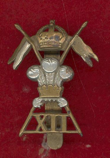 12th Royal Lancers cap badge