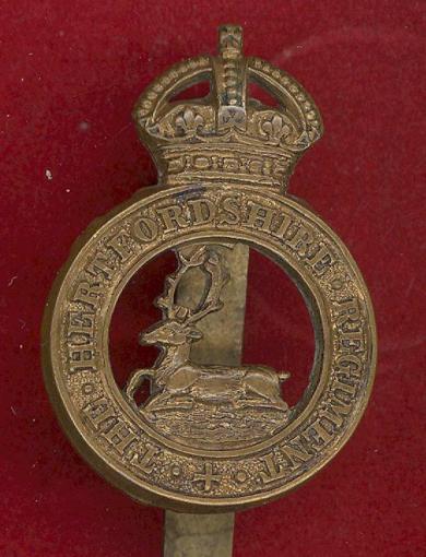 The Hertfordshire Regiment OR's cap badge