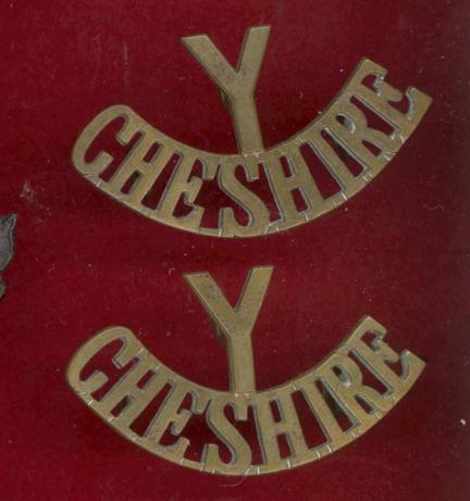 Y / CHESHIRE Yeomanry (Earl of Chester's) shoulder titles