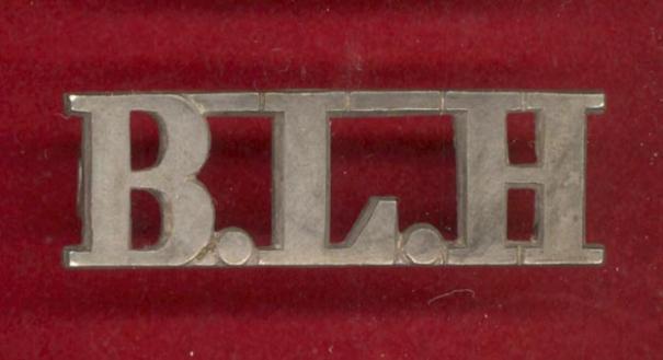 Indian Army B.L.H. Bihar Light Horse WW1 shoulder title