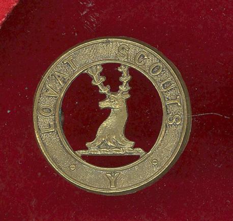 Lovat Scouts OR's field service cap badge