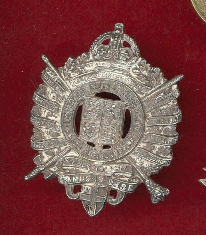 London Rifle Brigade Officer's WW2 cap badge