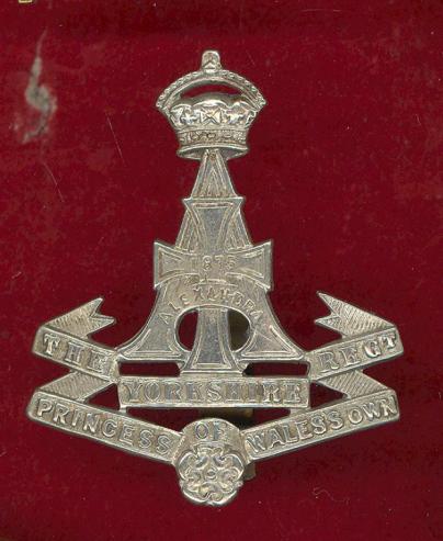 Alexandra,PWO Yorkshire Regiment. OR's cap badge