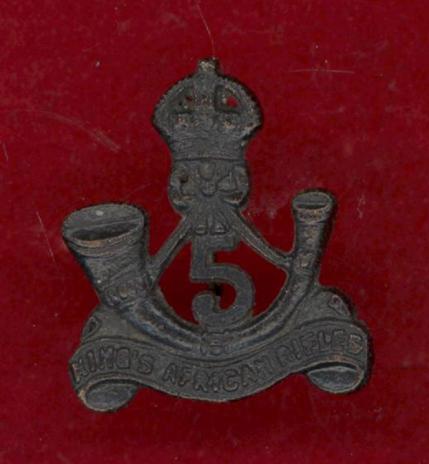 5th King's African Rifles Field Service cap badge