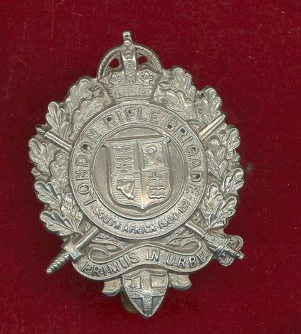 London Rifle Brigade WW1 OR's cap badge