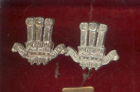 2nd King Edward VII Own Gurkha Rifles Officers collar badges