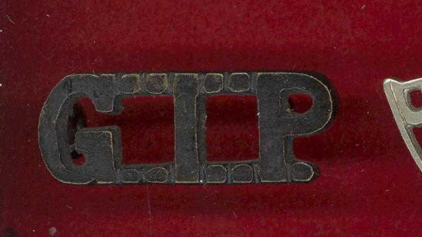 G.I.P. Great Indian Peninsula Railway Volunteer R.C. WW1 shoulder title