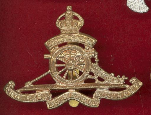 Territorial Royal Artillery Or's cap badge