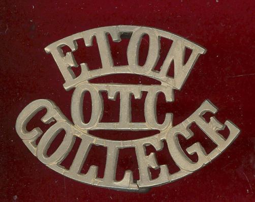 ETON / OTC / COLLEGE shoulder title