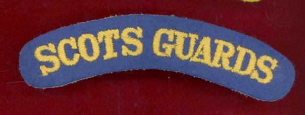 Scots Guards cloth shoulder title