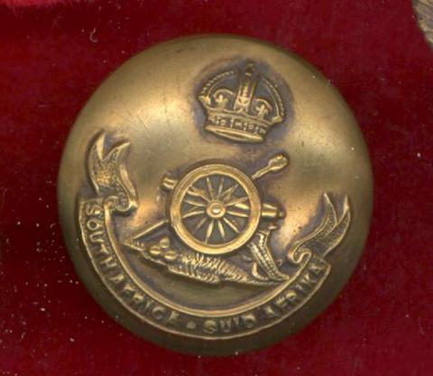 South African Artillery Button