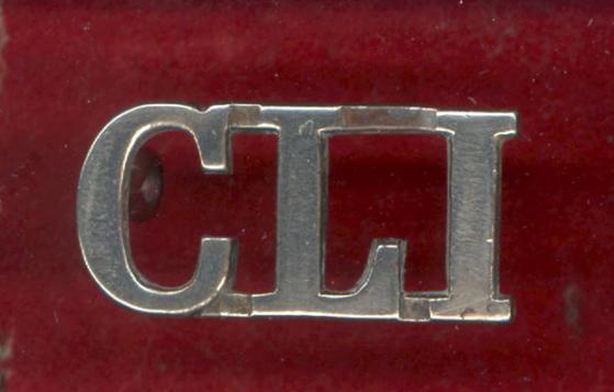 C.L.I.  Ceylon Light Infantry Officer's shoulder title