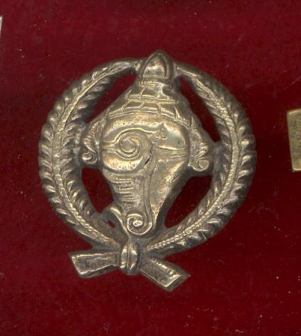 Indian Army Cochin State Force cap badge