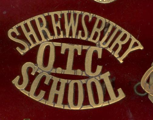 SHREWSBURY / OTC / SCHOOL shoulder title