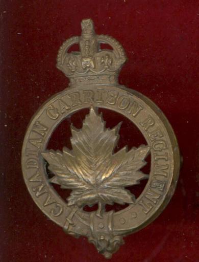 Canadian Garrison Regiment WW1 CEF cap badge