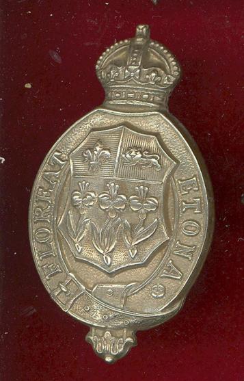 Eton College OTC King's Crown cap badge 