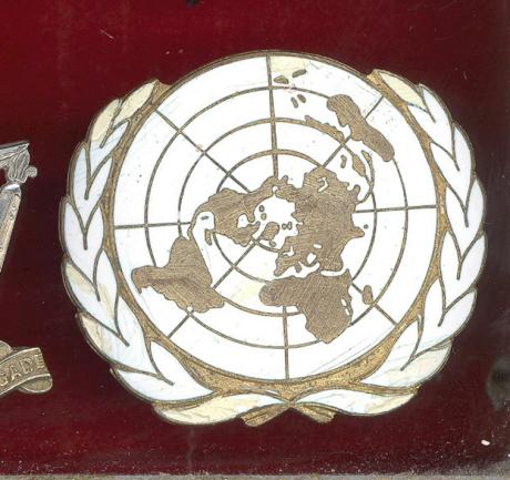 United Nations Peace Keepers beret badge