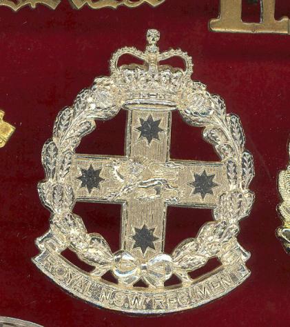 Royal New South Wales Regiment staybright cap badge 